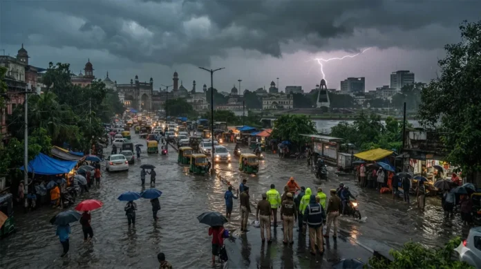 up-weather-update-imd-heavy-rain-alert-19-districts The IMD has issued heavy rainfall and lightning alerts for multiple districts across Uttar Pradesh as the monsoon strengthens.