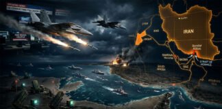 The United States launched fresh military strikes on Iranian targets while Iran claimed retaliatory attacks against US military facilities in Bahrain and Jordan.