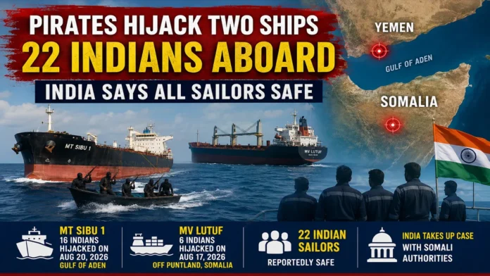22 Indian Sailors Safe After Yemen Somalia Pirate Hijackings