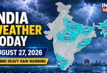 India Weather Today, August 27: Heavy Rain Warning for UP, MP, Bihar, Odisha, Kerala; Flash-Flood Risk in Several Districts
