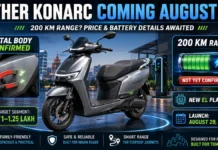 Ather Konarc Could Shake Up India’s EV Market: Metal Body Confirmed, 200 Km Range Rumored Ahead of August 29 Launch Ather Konarc Launch showing upcoming electric scooter with metal body panels, EL platform and possible 200 km range