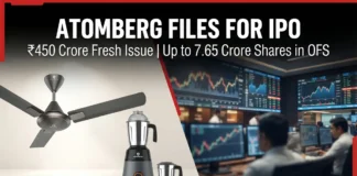 Atomberg Technologies IPO ₹450 crore fresh issue and 7.65 crore share OFS