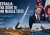 Australia-Japan Defense Ties Deepen: Canberra Could Host Japanese Hypersonic Missile Tests