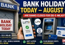 Bank Holiday Today, August 26: Are Banks Closed for Eid-e-Milad? Check UPI, ATM and Online Banking
