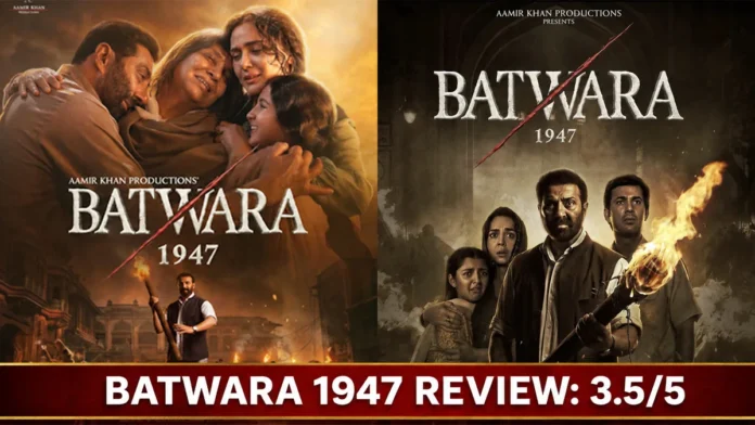 Batwara 1947 Review – 3.5 Out of 5 Stars Batwara 1947 movie review featuring Sunny Deol and the film’s principal cast