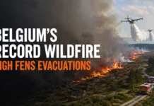 Belgium’s Largest Wildfire Burns 2,700 Hectares in High Fens, Forces 600 Evacuations