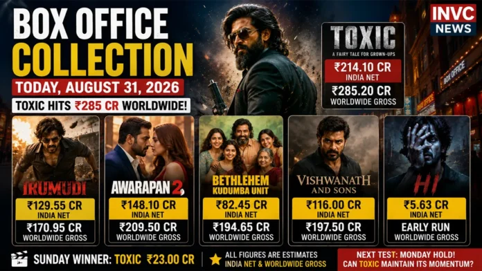 Box Office Collection Today August 31, 2026