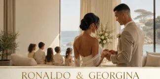 Cristiano Ronaldo Georgina Rodriguez wedding at their private home in Cascais, Portugal