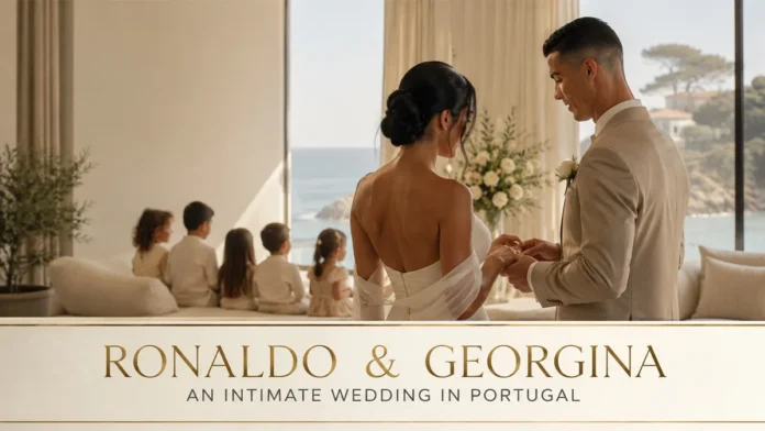 Cristiano Ronaldo Georgina Rodriguez wedding at their private home in Cascais, Portugal