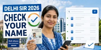 Delhi SIR 2026 – Draft Voter List and Name Check