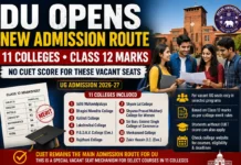 Missed CUET? Delhi University Opens Class 12 Merit Admissions in 11 Colleges for Vacant UG Seats