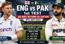 England vs Pakistan 1st Test: Joe Root Returns as Captain With WTC 2027 Hopes on the Line