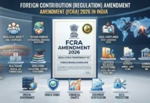 Explainer: Why Is the FCRA Amendment 2026 Facing Criticism? Here’s What the New Rules Mean Infographic explaining the FCRA Amendment 2026, new FCRA rules, foreign funding regulations, NGO compliance requirements, and key changes proposed by the Government of India.