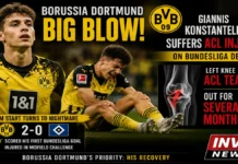 Borussia Dortmund Blow: Giannis Konstantelias Tears ACL Minutes After Scoring on Bundesliga Debut
