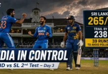 IND vs SL 2nd Test: Sri Lanka 265/8, Need 39 Runs to Avoid Follow-On as India Dominate Day 3