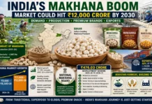 India’s Makhana Boom: Fox Nut Market Could Reach ₹12,000 Crore by 2030 as Demand, Prices and Exports Surge