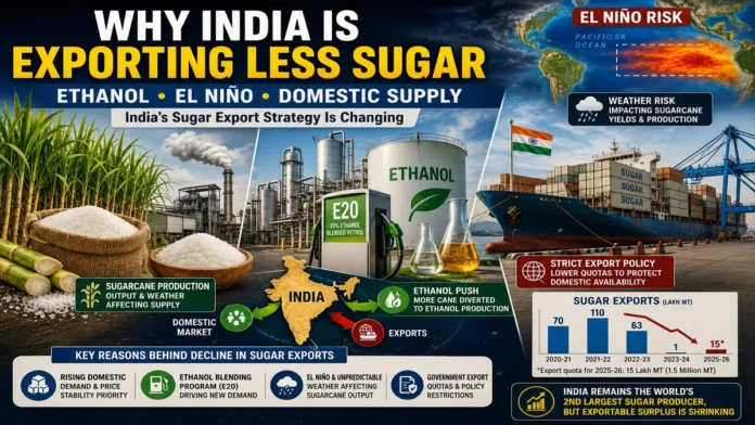 india-sugar-exports-decline-ethanol-el-nino-explained