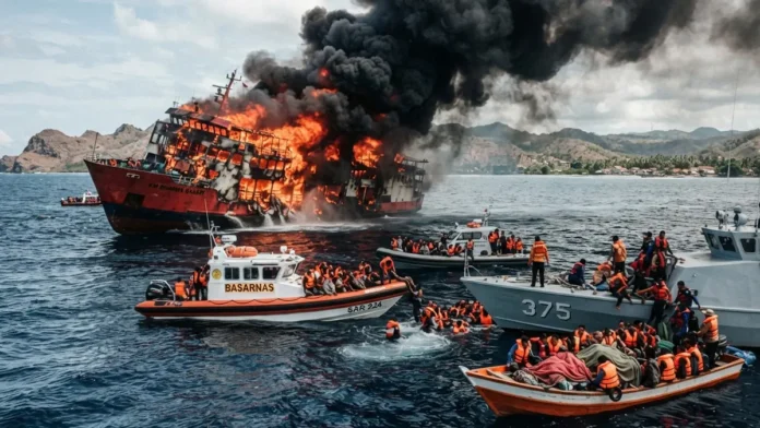 indonesia-ferry-fire-madura-island-rescue-operation
