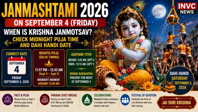 Krishna Janmashtami 2026 Date and Midnight Puja