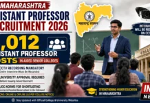 Maharashtra Assistant Professor Recruitment 2026: 5,012 Posts to Be Filled, CCTV Recording Mandatory for Interviews