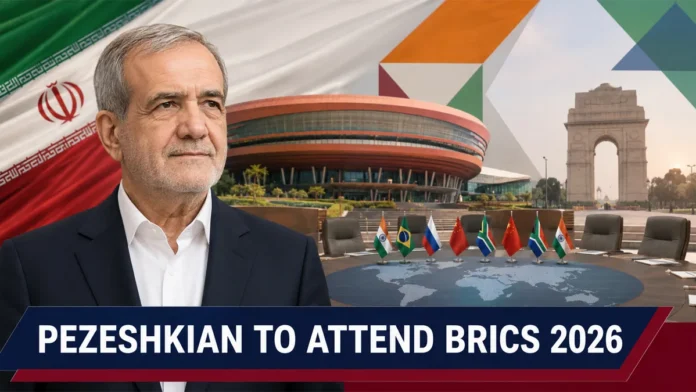 Iranian President Masoud Pezeshkian ahead of his India visit for the BRICS Summit 2026 in New Delhi