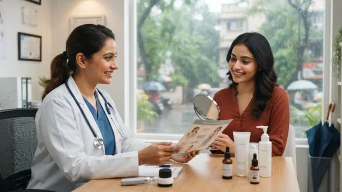 Monsoon Skin Care Tips by Dr. Ankit Garg Dr. Ankit Garg explaining monsoon skin care tips for preventing fungal infections, acne, and skin irritation during the rainy season.