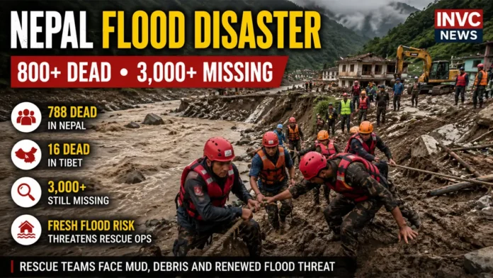 Nepal-Tibet Flood 2026 Rescue Operation Rescue teams search flood-hit areas after Nepal-Tibet disaster as death toll passes 800