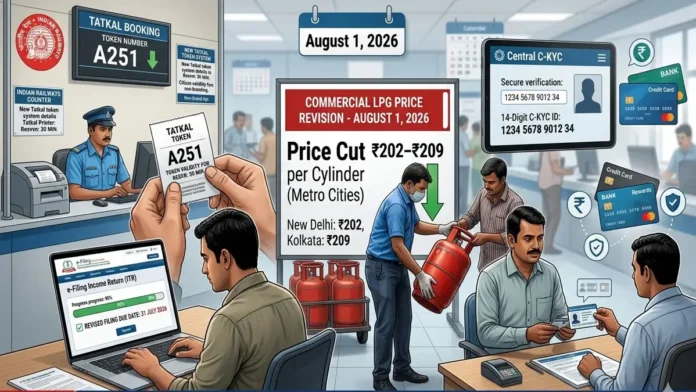 new-rules-from-august-1-2026-tatkal-itr-ckyc-lpg-banking