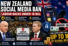 Social Media Ban for Under-16s Moves Closer in New Zealand as Labour Backs Bill — Big Tech Faces Fines Up to 10% of Global Revenue