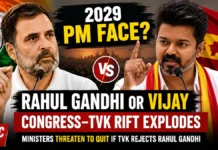 Congress-TVK Rift Erupts Over 2029 PM Face: Ministers Threaten to Quit if Vijay’s Party Rejects Rahul Gandhi