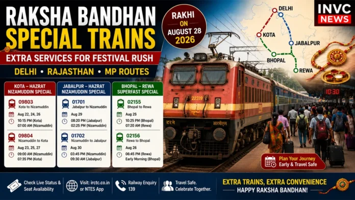 raksha-bandhan-2026-special-trains-delhi-rajasthan-mp