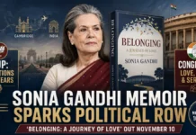 Sonia Gandhi’s Memoir Sparks Political Battle Before Release: BJP Demands ‘Truth’ on UPA Years, Congress Hits Back Sonia Gandhi Memoir Belonging A Journey of Love sparks BJP Congress political debate ahead of November 10, 2026 release