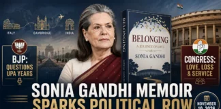 Sonia Gandhi Memoir Belonging A Journey of Love sparks BJP Congress political debate ahead of November 10, 2026 release