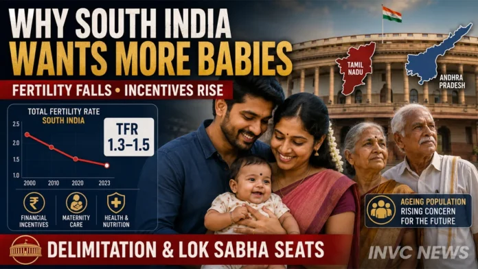South India Fertility Rate 2026 Baby Incentives and Delimitation