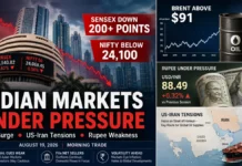 Sensex Drops Over 200 Points, Nifty Below 24,100: Why Indian Stock Market Is Falling Today