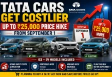 Tata Motors Price Hike: Cars and SUVs to Cost Up to ₹25,000 More From September 1