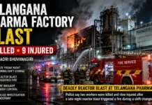 Deadly Reactor Blast Rocks Telangana Pharma Unit, 2 Workers Killed and 9 Injured