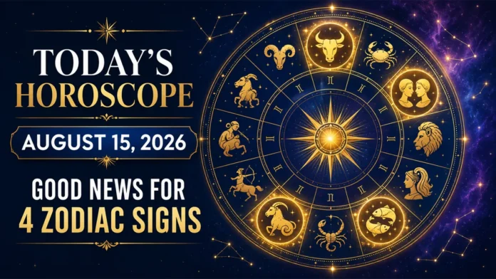todays-horoscope-august-15-2026-four-lucky-zodiac-signs