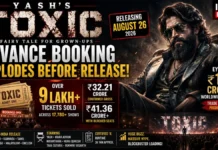 Yash’s Toxic Advance Booking Explodes: 9 Lakh+ Tickets Sold, ₹41.36 Crore Gross With Blocked Seats