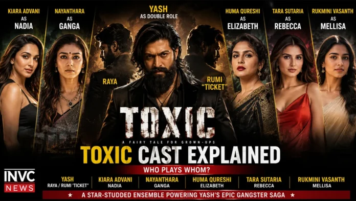 Toxic Cast Yash Kiara Advani Nayanthara Rukmini Vasanth characters 2026