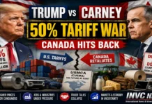 Trump-Carney Trade War Escalates: 50% US Tariffs Hit $20 Billion in Canadian Goods After Talks Collapse