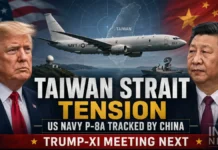 China Tracks US Navy P-8A Over Taiwan Strait Ahead of Trump-Xi Meeting as Taipei Boosts Defense Spending