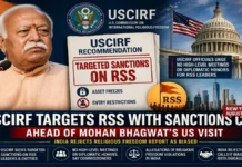 USCIRF Seeks Sanctions on RSS Ahead of Mohan Bhagwat’s US Visit, Urges No High-Level Meetings or Diplomatic Honors
