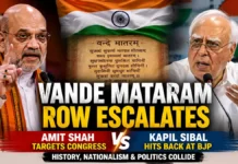 Vande Mataram Row Escalates: Amit Shah Targets Congress, Kapil Sibal Hits Back at BJP