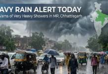 Weather Today: Heavy Rain Alert Across India; IMD Warns of Very Heavy Showers in MP, Chhattisgarh
