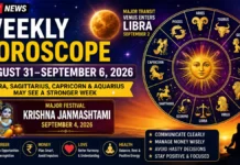 Weekly Horoscope August 31–September 6, 2026: Libra, Sagittarius, Capricorn and Aquarius May See a Stronger Week