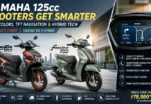 Yamaha RayZR 125, Fascino 125 Get Fresh Colors and TFT Tech in India; Prices Start at ₹78,980 Yamaha RayZR 125 and Fascino 125 Fi Hybrid scooters with new colors and TFT navigation features in India