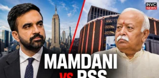 Zohran Mamdani and RSS chief Mohan Bhagwat amid controversy over the Universal Oneness event in New York