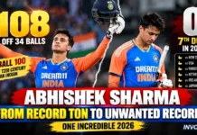 From 30-Ball Century to Seven Ducks: Abhishek Sharma’s Extraordinary 2026 Now Has Two Very Different Records