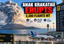 Anak Krakatau Eruption September 7 2026: Seven Indonesia Airports Shut, 2,300 Flights and 270,000 Passengers Hit